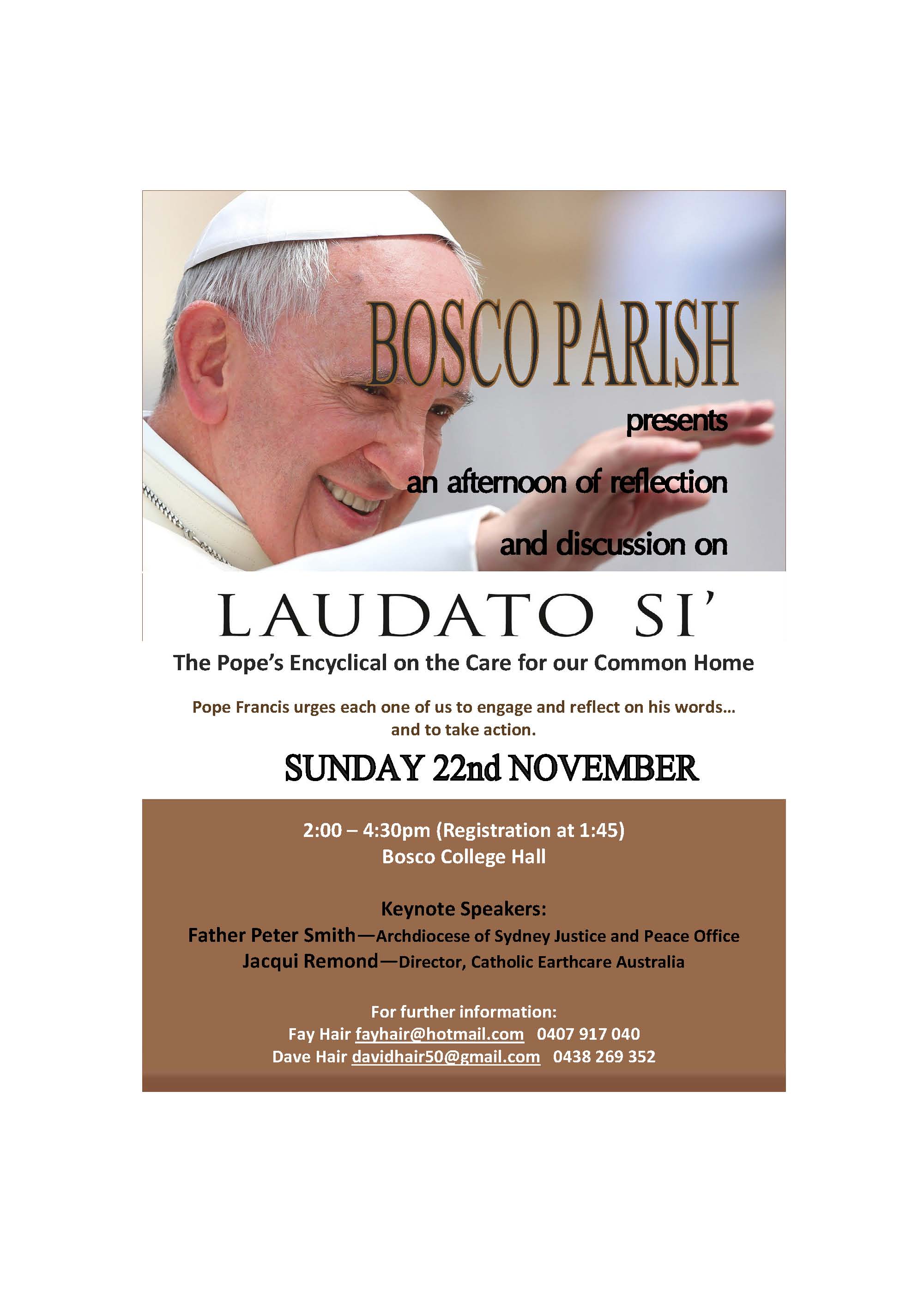 Laudato Si' - FLIER A5 for newsletters